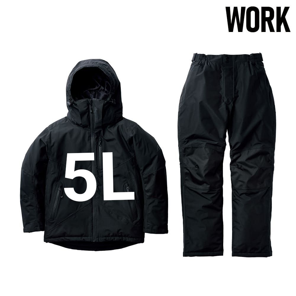 ワークマン イージス防水防寒スーツ WORK プロブラック 5L 新品未使用
