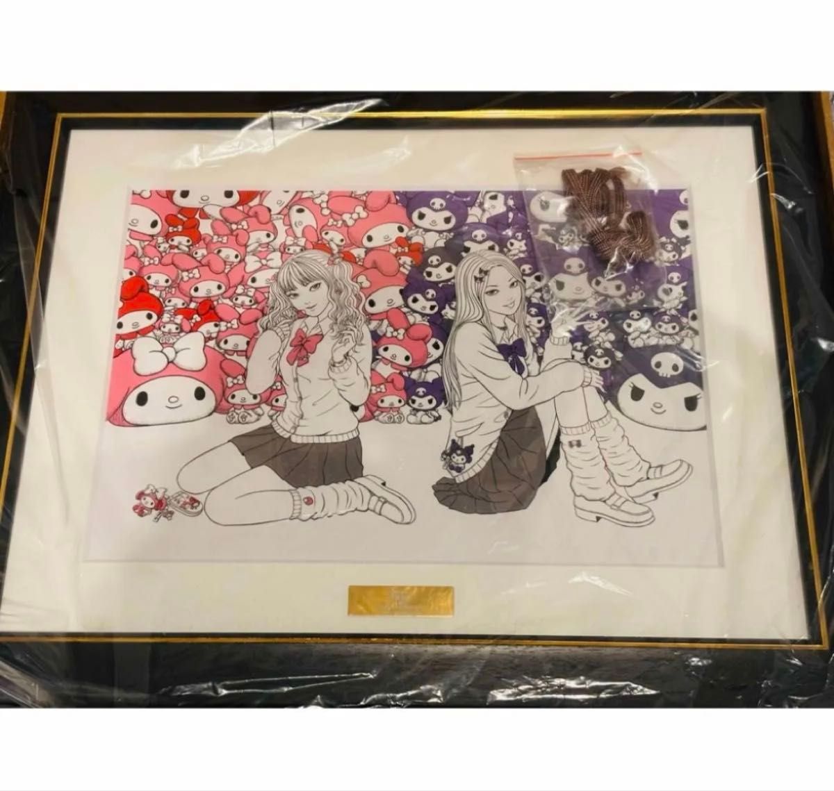 伊藤潤二×サンリオキャラクターズ 複製原画 ギャル富江 ×マイメロディ