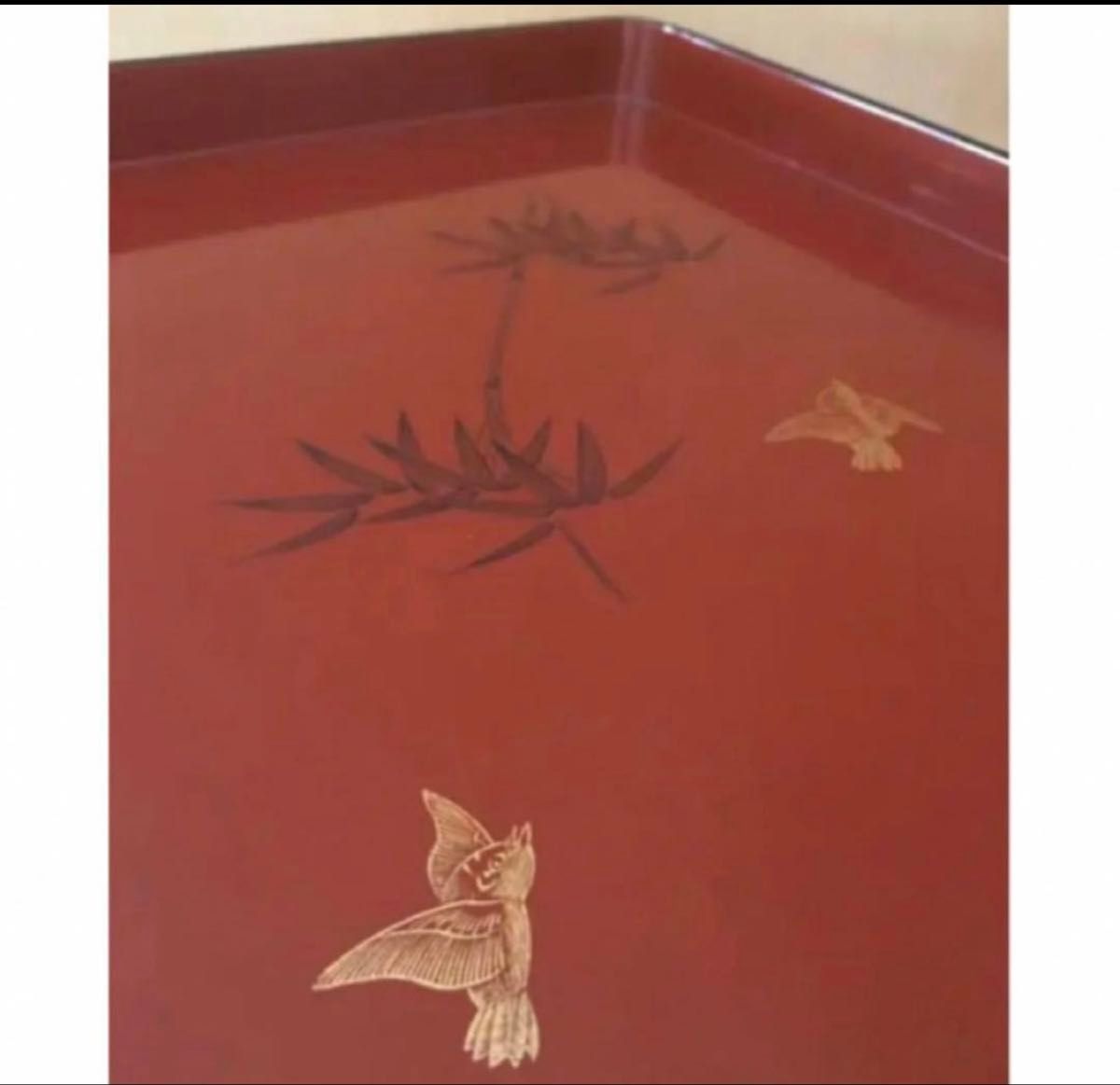 輪島塗 漆器の膳 4枚セット（竹・鳥文様）｜Yahoo!フリマ（旧PayPay