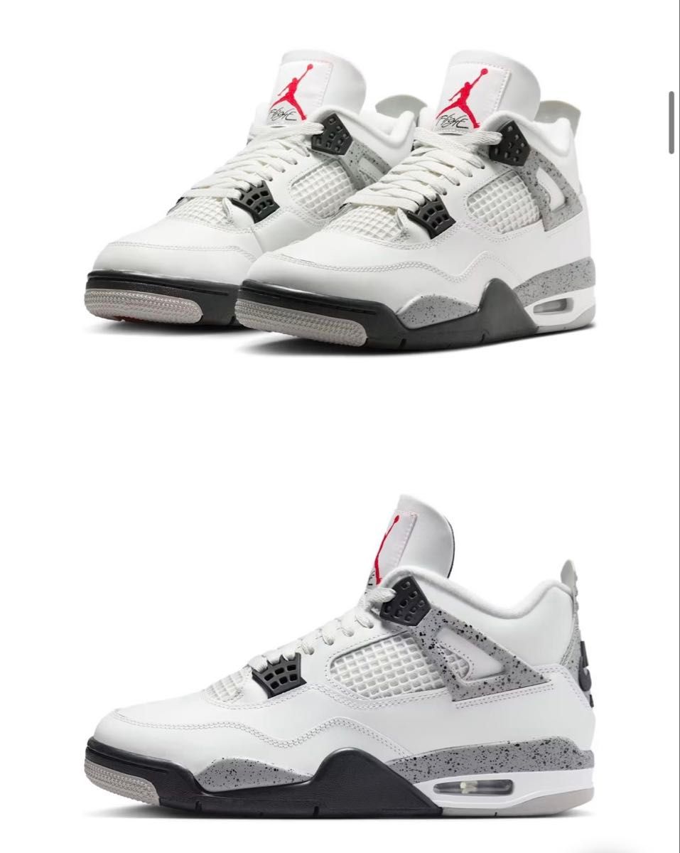 27 5㎝ NIKE AIR JORDAN 4 RETRO WHITE CEMENT 2025 エアジョーダン4