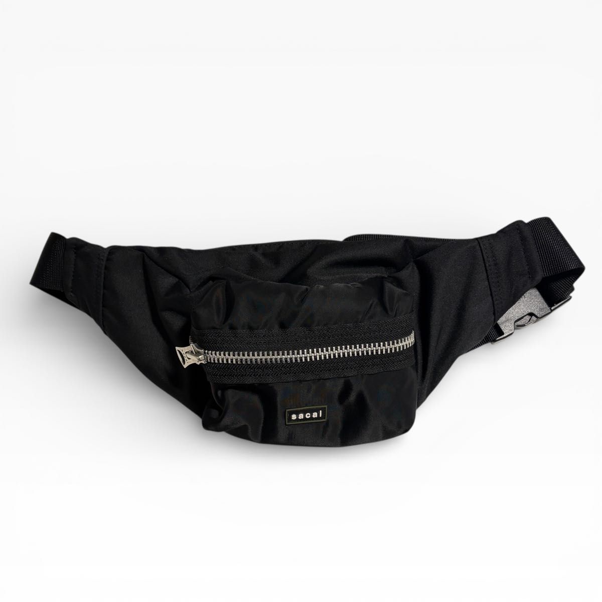 美品 Sacai ナイロン ボディバッグ ウエストポーチ ブラック サカイ