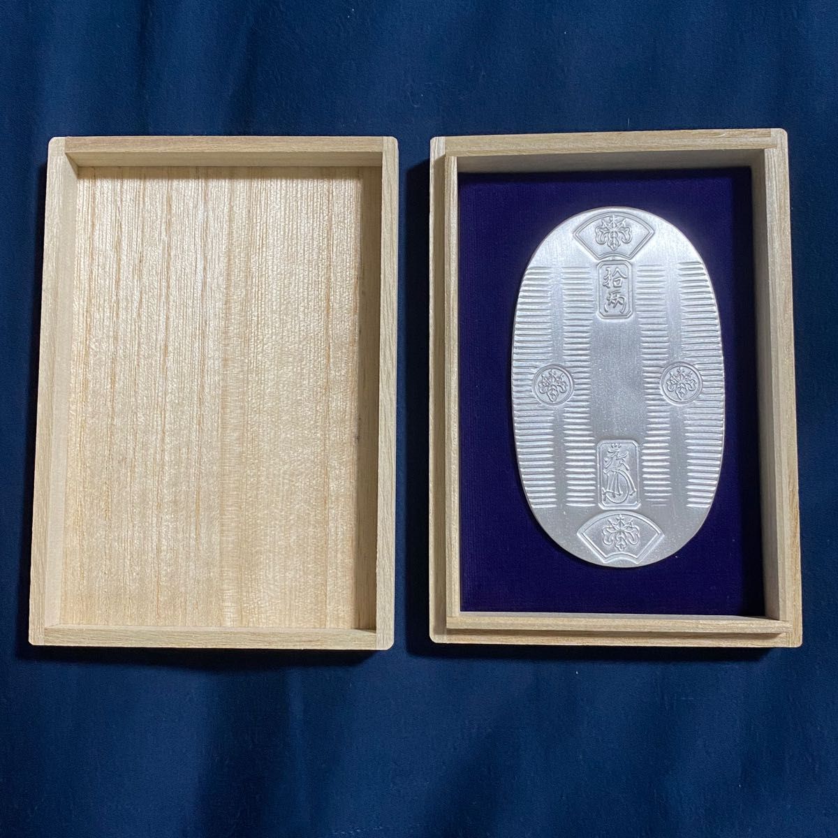 純銀小判 造幣局認定「天保五両判」純度99 9％以上 100g×2枚セット