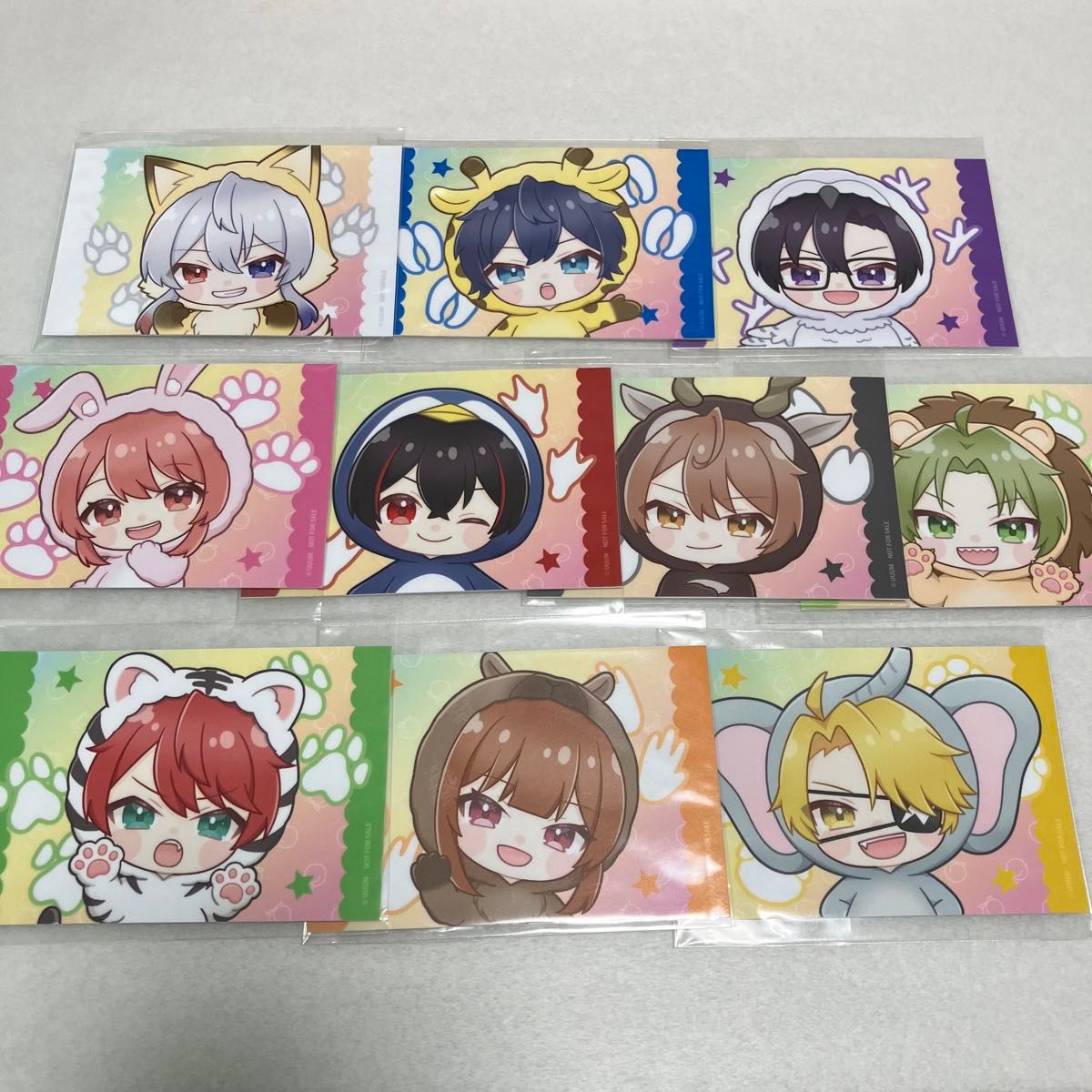 カラフルピーチ 東武動物公園 ステッカー ミニゲーム 10種セット