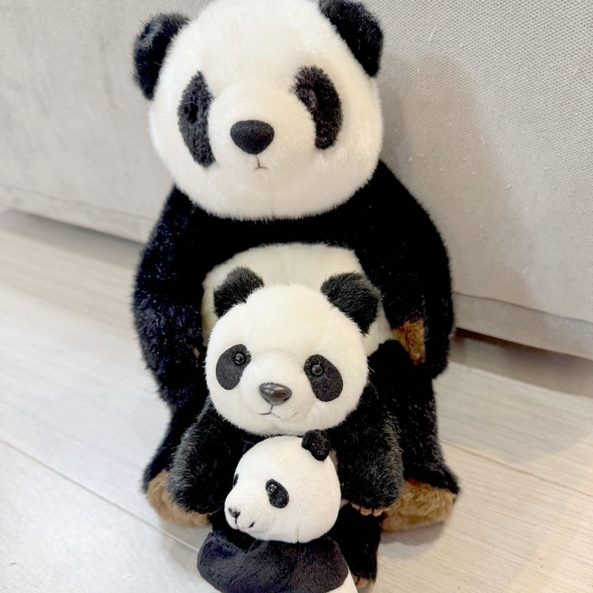 上野動物園 パンダ ぬいぐるみ 大 中 小 ひっつき くっつき 抱っこ