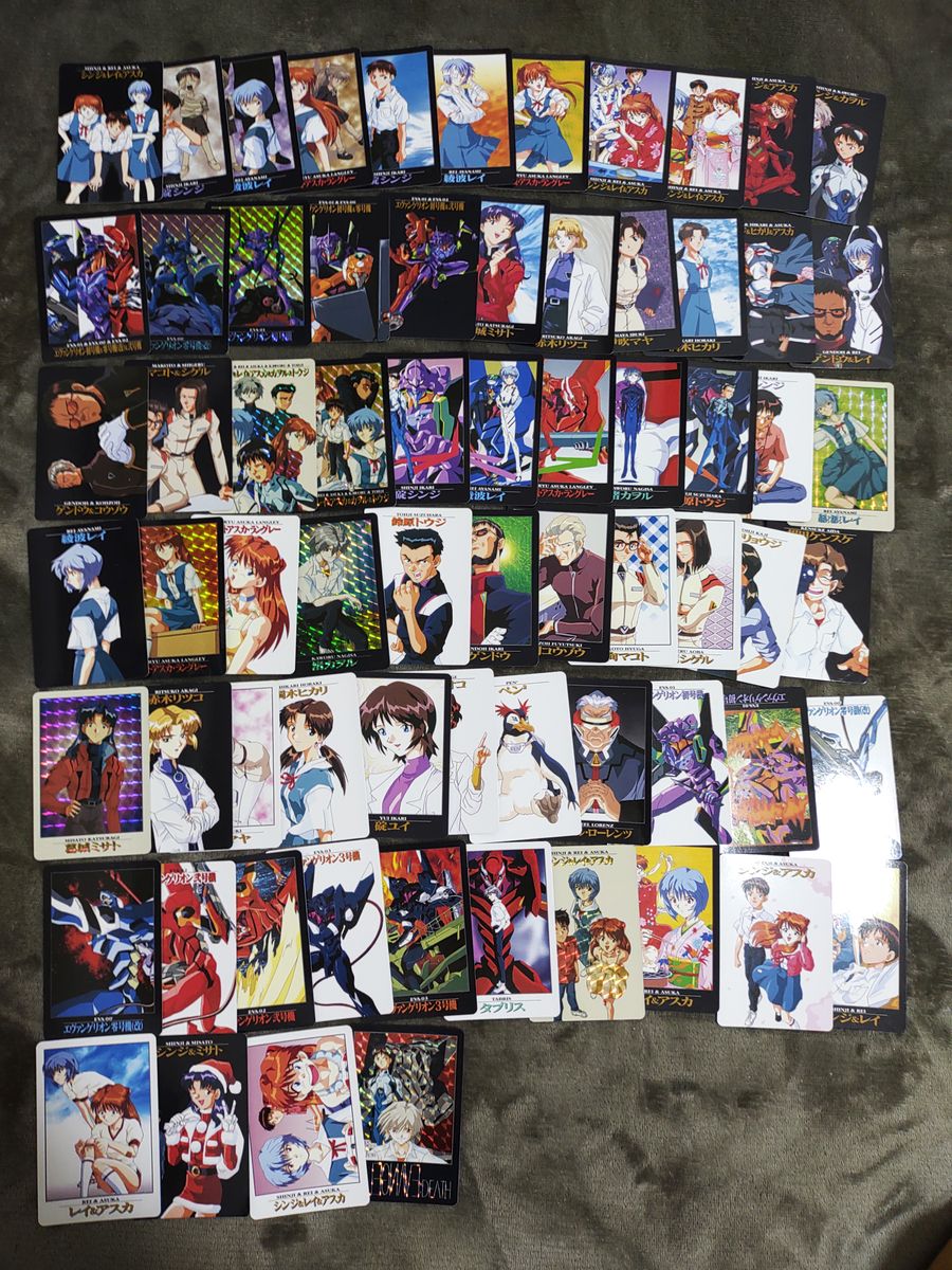 69枚（内キラ10枚）新世紀エヴァンゲリオン カードダス 当時物