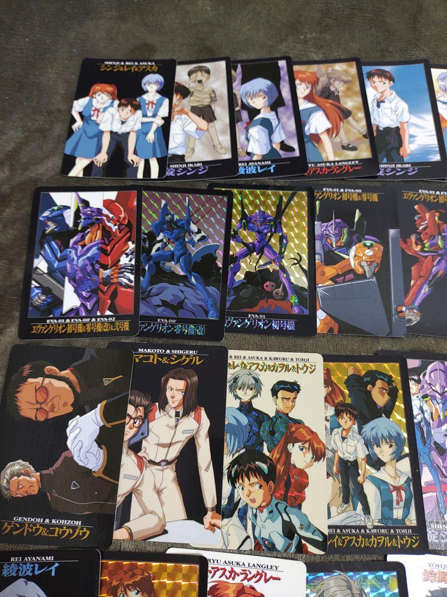 69枚（内キラ10枚）新世紀エヴァンゲリオン カードダス 当時物