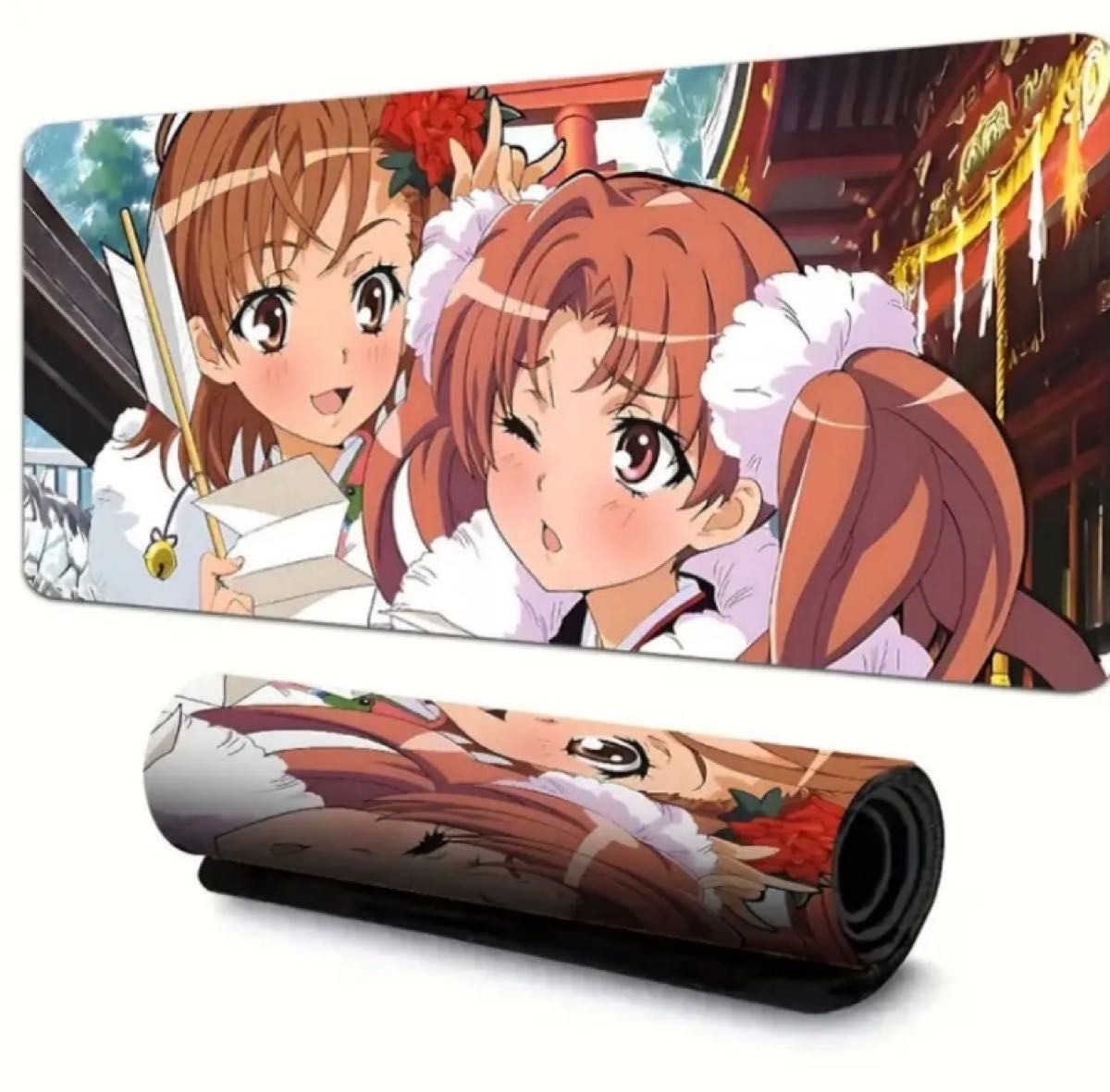 とある科学の超電磁砲(レールガン) 御坂美琴 白井黒子 デスクマット