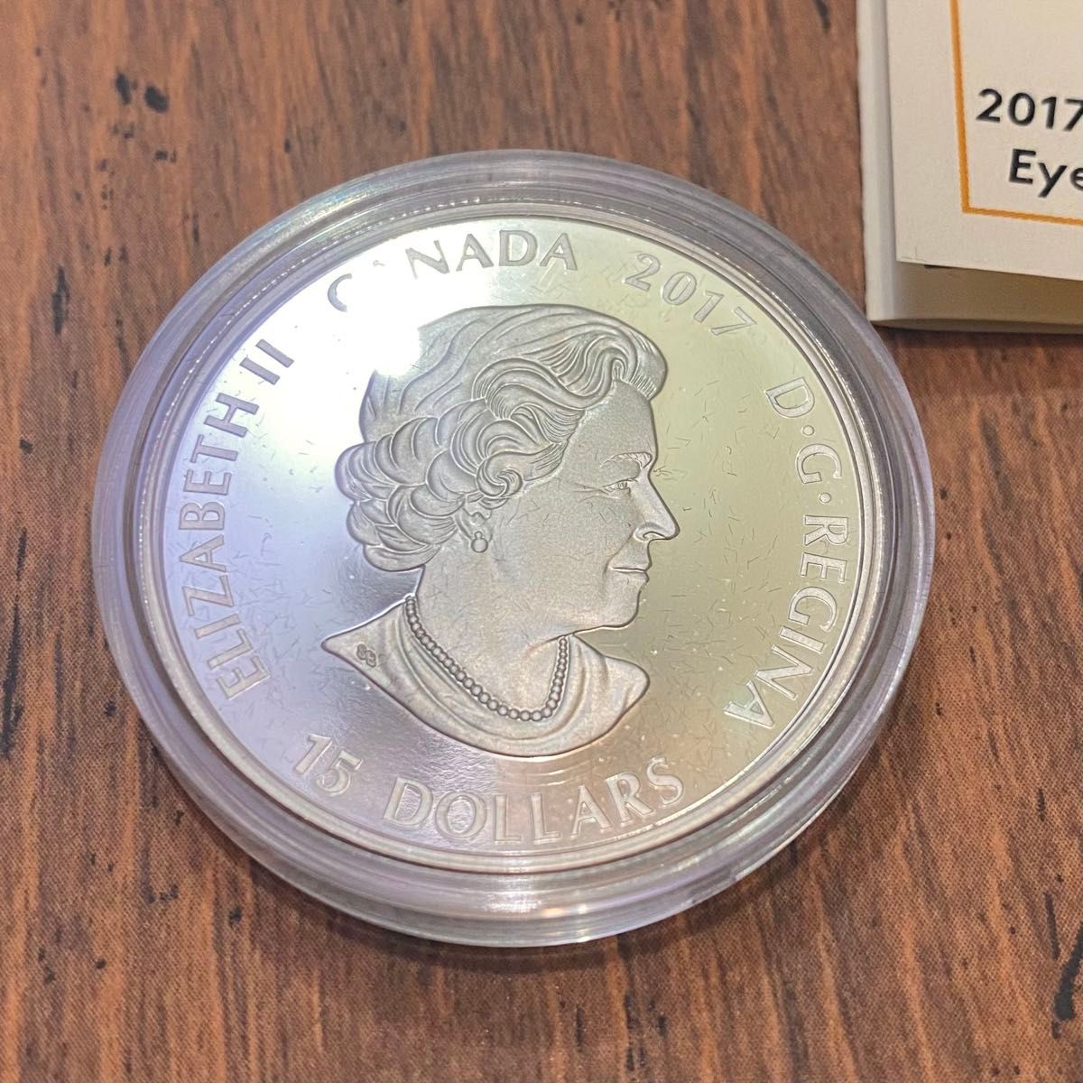 レア 2017 フクロウ銀貨 蓄光 ロイヤルカナディアンミント コイン 純銀