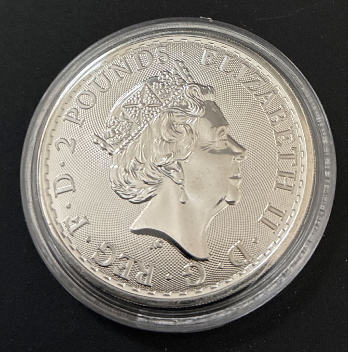 本物保証】2021年 イギリス ブリタニア 銀貨 1オンス 2ポンド 1oz 純銀