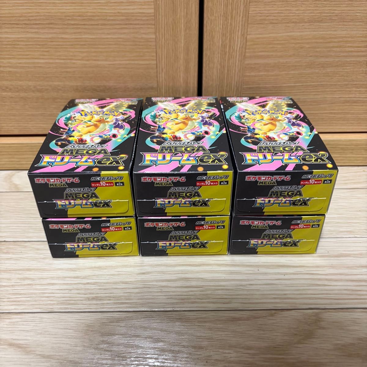MEGAドリームex 6box シュリンク無し ぺりぺり有り ポケモンカード
