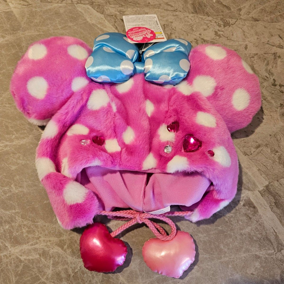 disney ディズニー ドット 水玉 ピンク 帽子 ファンキャップ ハート