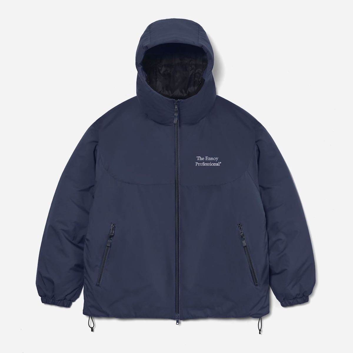 ENNOYとスタイリスト私物 PADDED NYLON HOODIE (NAVY) XL エンノイ