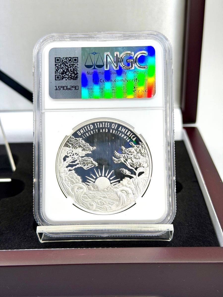 2024年 ブリタニア&リバティ 銀貨 NGC PF70UC FR イギリス・アメリカ2