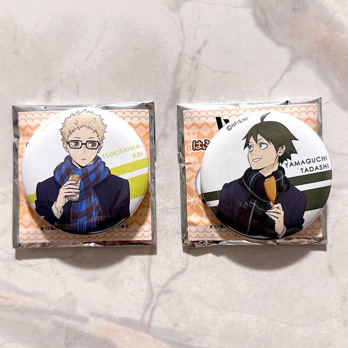 ハイキュー はふはふ POP UP SHOP 缶バッジ 月島蛍 山口忠｜Yahoo