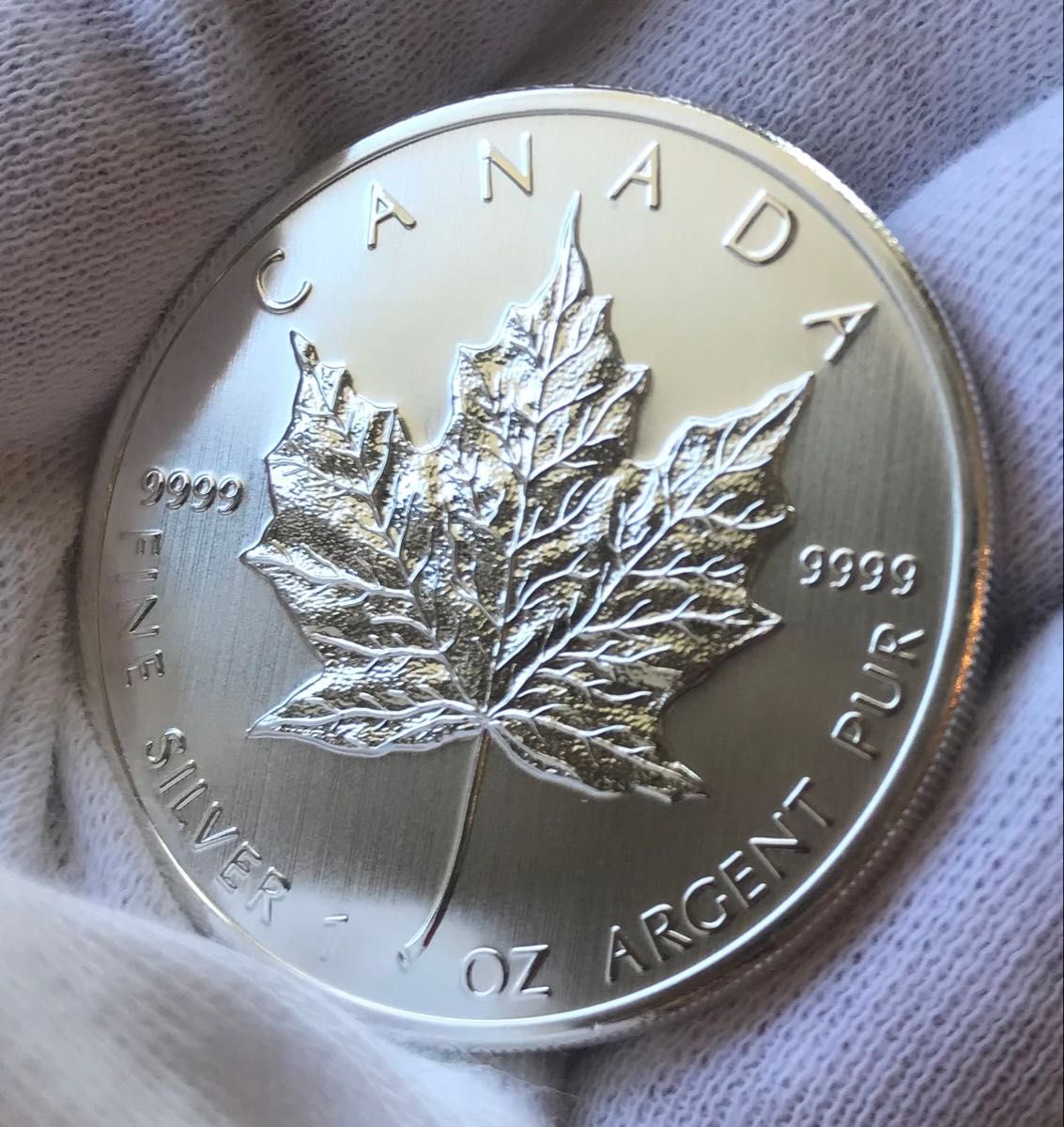 カナダ メープルリーフ銀貨 1オンス 5ドル メープル銀貨｜Yahoo!フリマ