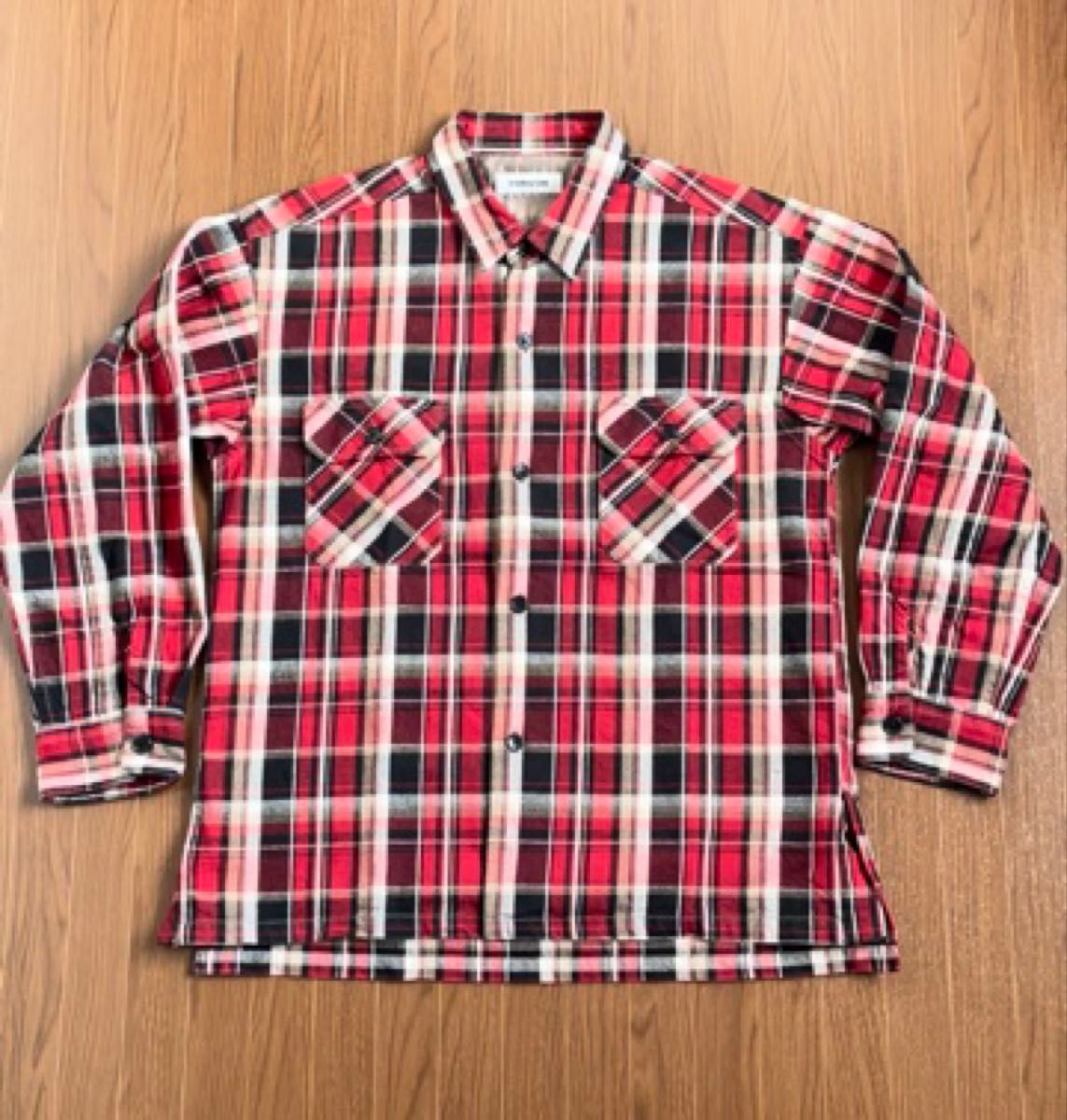 新品未使用 RJB グレンチェック ネルシャツ 40 NS102L フラットヘッド