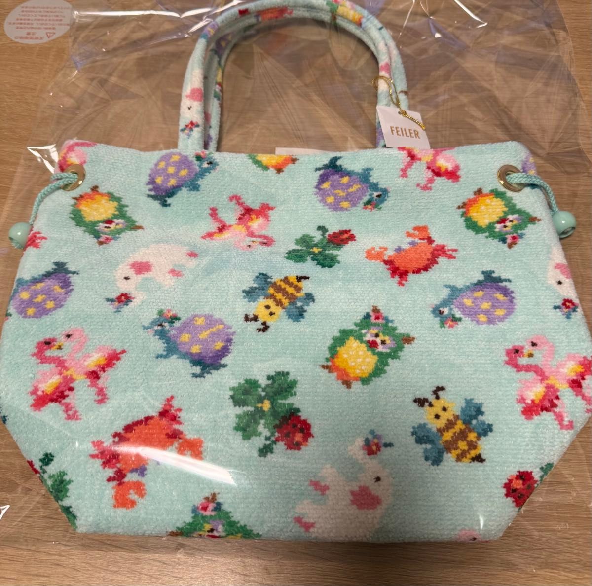 FEILER フェイラー ペールグリーン 巾着 バッグ 神崎恵｜Yahoo!フリマ