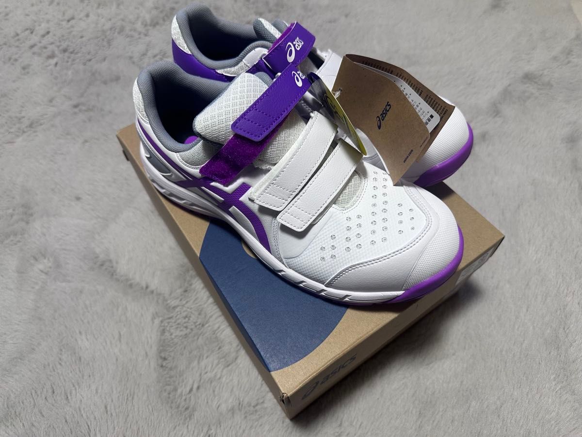 みつみつ様専用 asics WINJOB CP112 LC ホワイト×パープル 28 0cm 安全