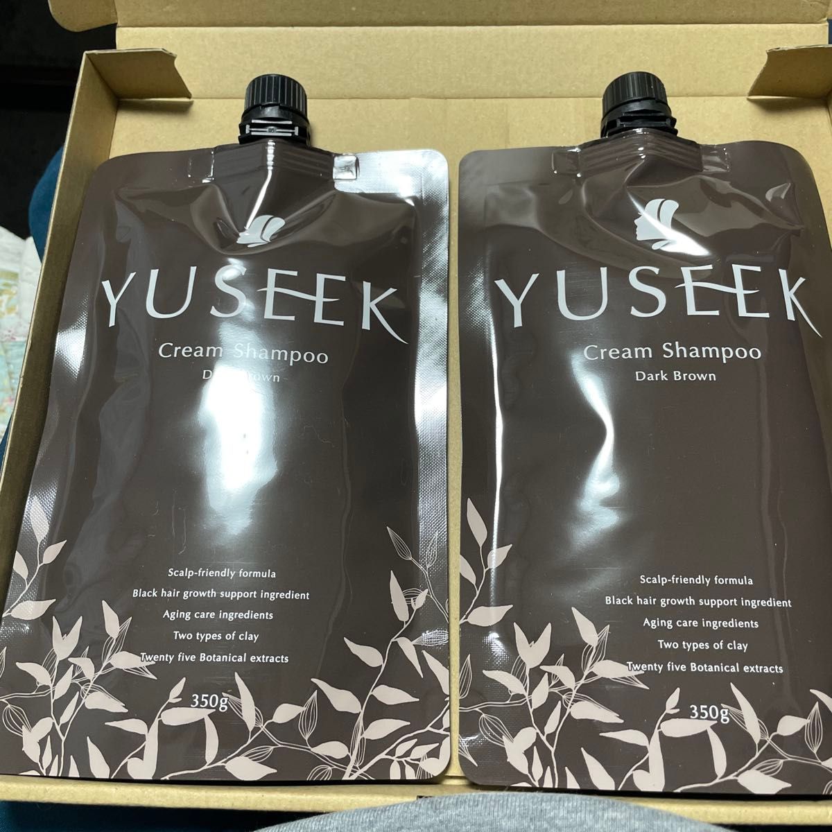 YUSEEK クリームシャンプー ダークブラウン 350g 2個セット｜Yahoo