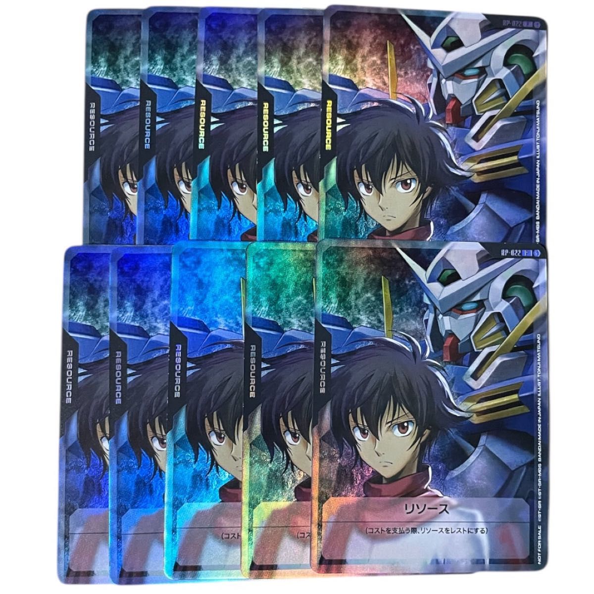 ガンダムカード リソース 刹那＆ガンダムエクシア 10枚セット V
