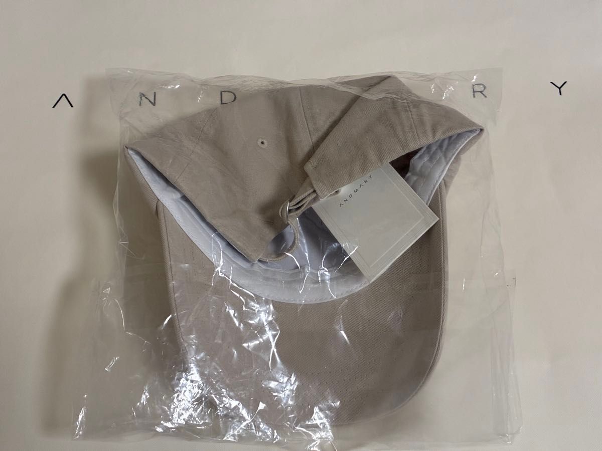 正規品 andmary Mary logo cap/beige アンドマリー｜Yahoo!フリマ（旧