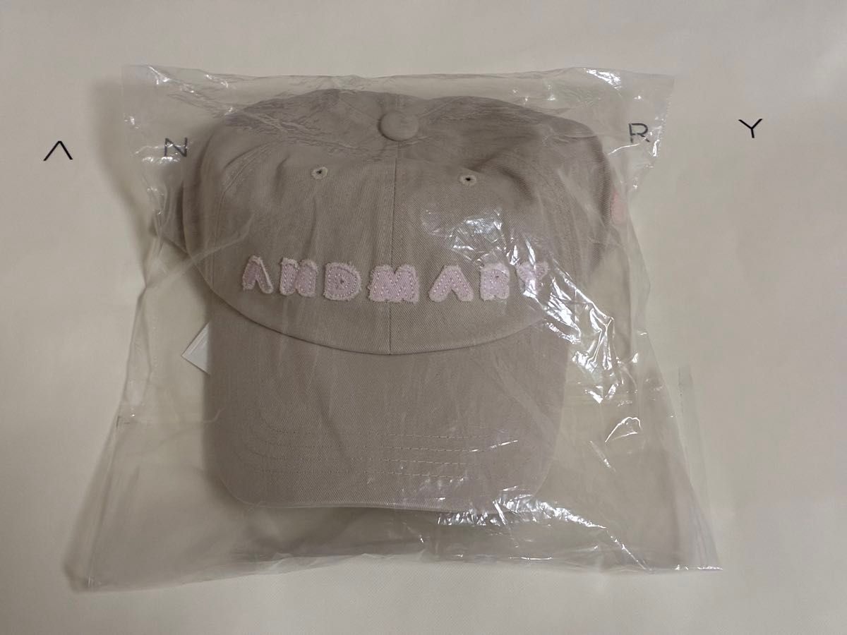 正規品 andmary Mary logo cap/beige アンドマリー｜Yahoo!フリマ（旧