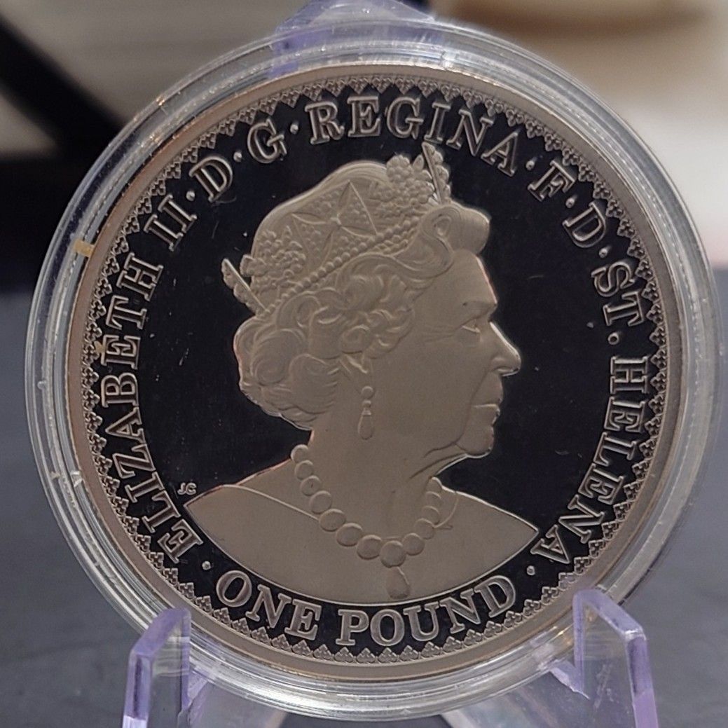 2022年 イギリス領セントヘレナ銀貨 1ポンド 1オンス silver999純銀