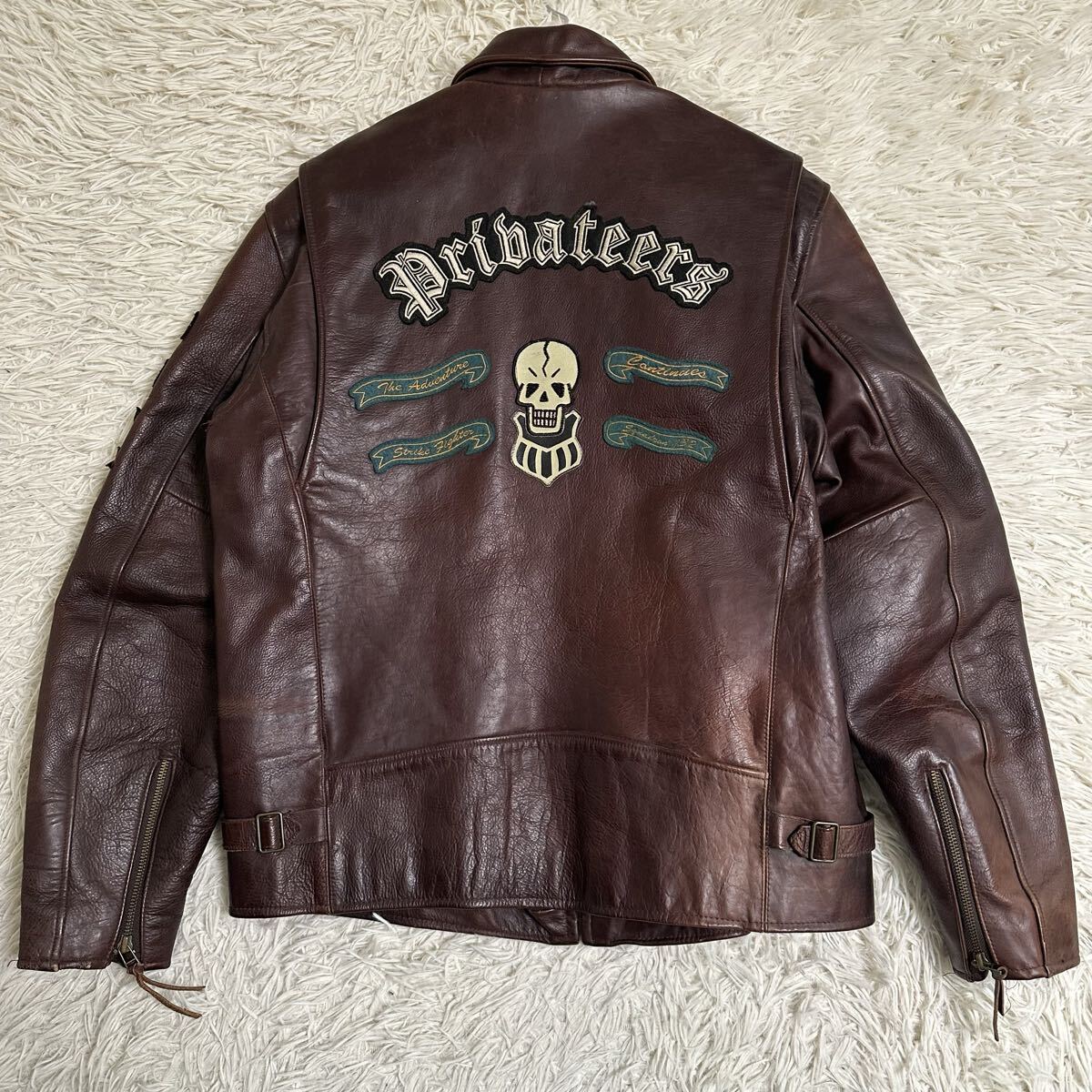 AVIREX】 アヴィレックス レザー ライダース ジャケット 革ジャンM