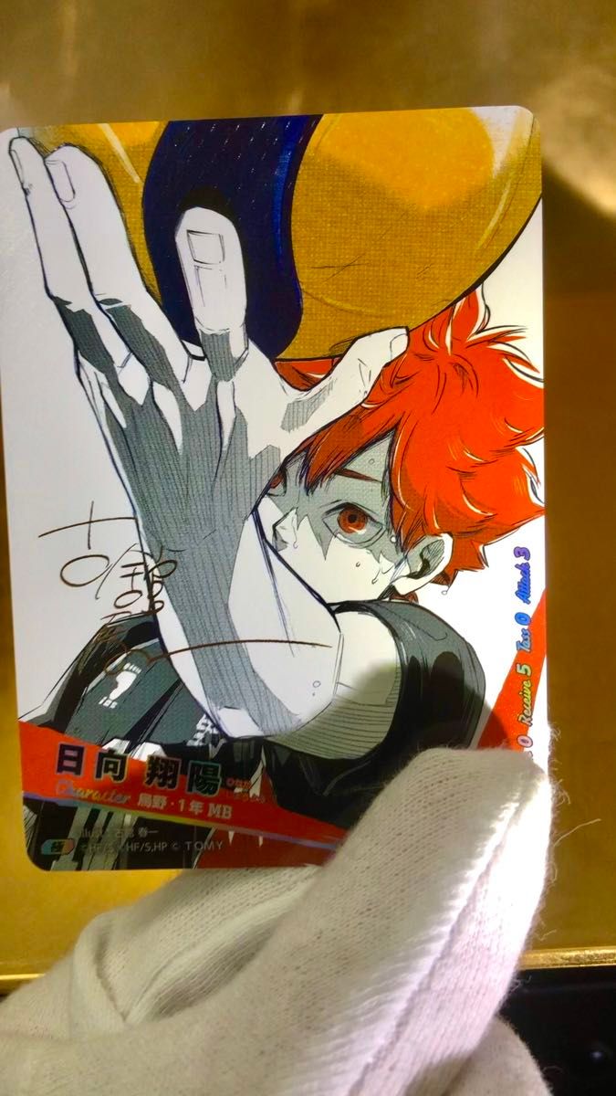 ハイキュー バボカ BREAK 日向翔陽 シリアルナンバー入 サイン 極