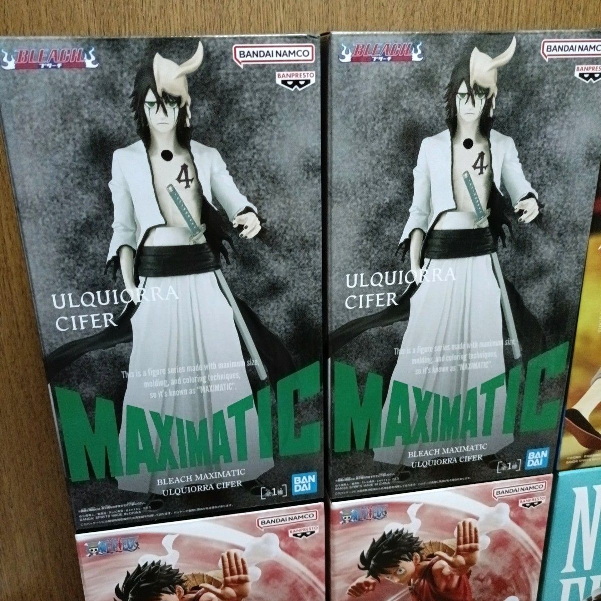 ワンピース MAXIMATICPLUS ルフィ BLEACH ウルキオラ ヒロアカ 緑谷出