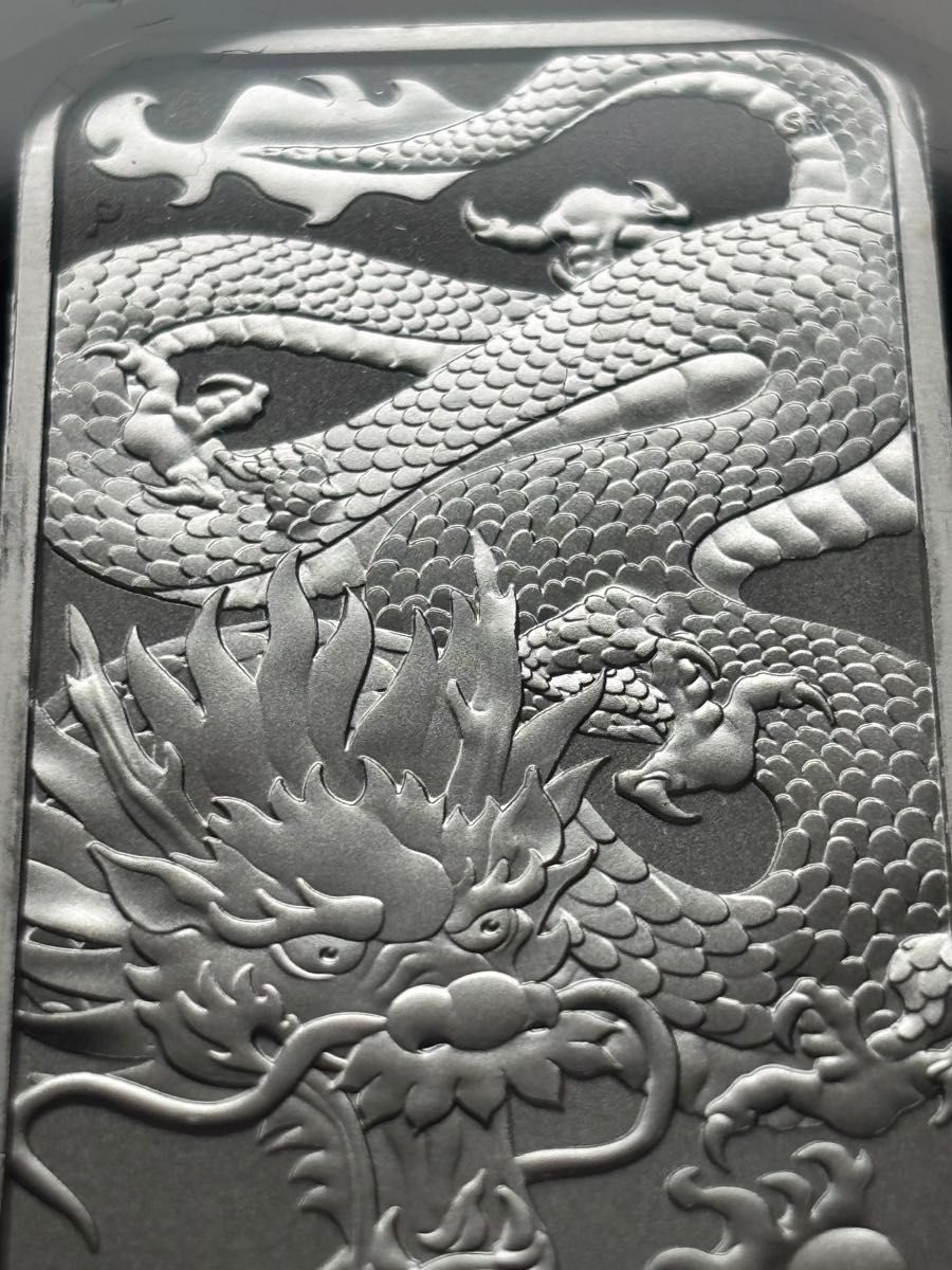 純銀1オンス銀貨 ドラゴン バー 龍 シルバーバー オーストリア