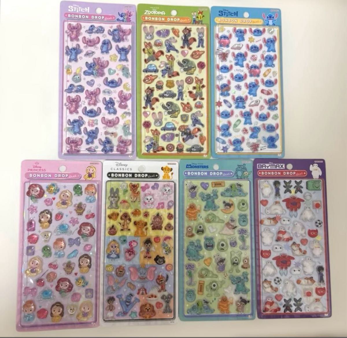 正規品 ボンボンドロップシール ディズニー クラシック プリンセス