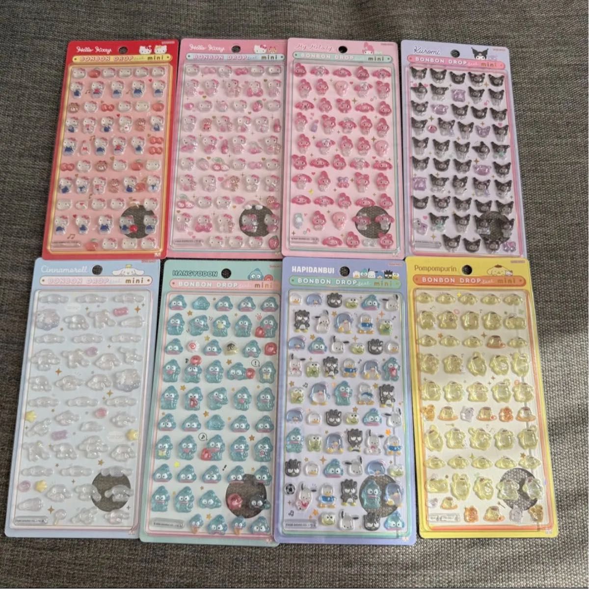 サンリオボンボンドロップシールミニ 8枚セット コンプリート ポムポム
