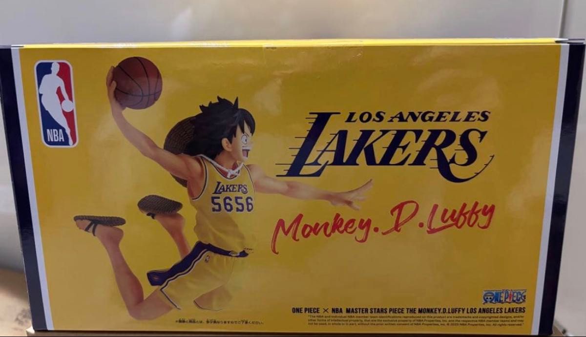 NBA LAKERS レイカーズ ルフィ フィギュア ワンピースベースショップ