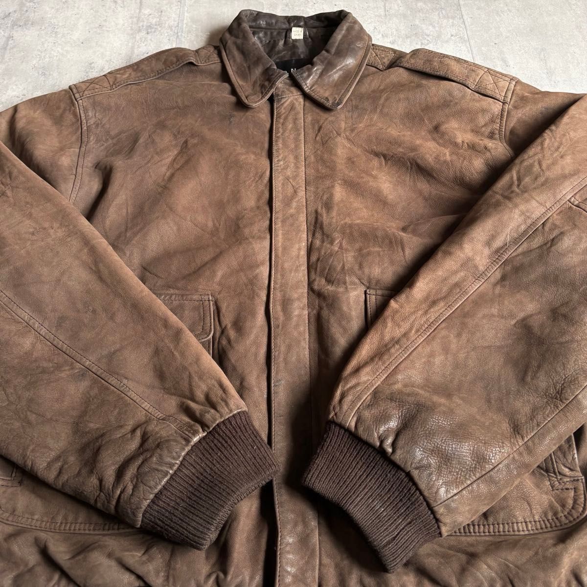 90s vintage】A-2 フライトジャケット ボンバージャケット レザー