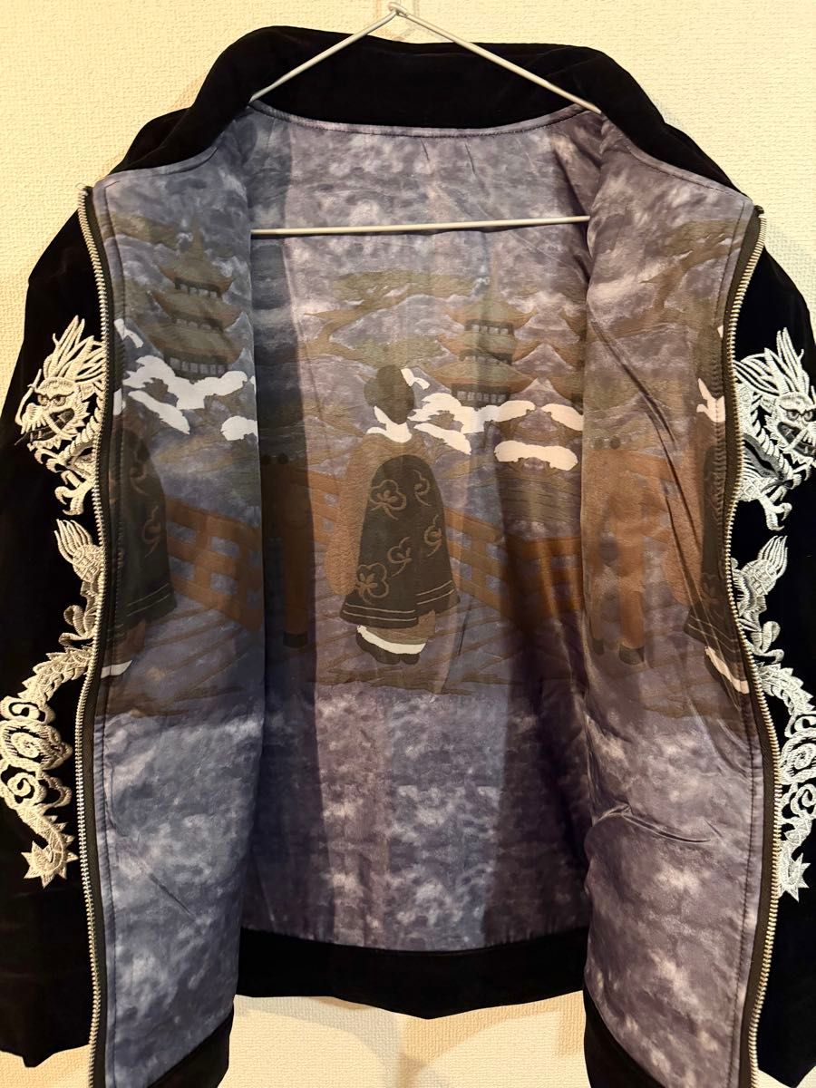 50s スーベニアジャケット スカジャン 別珍 ベルベット レプリカ