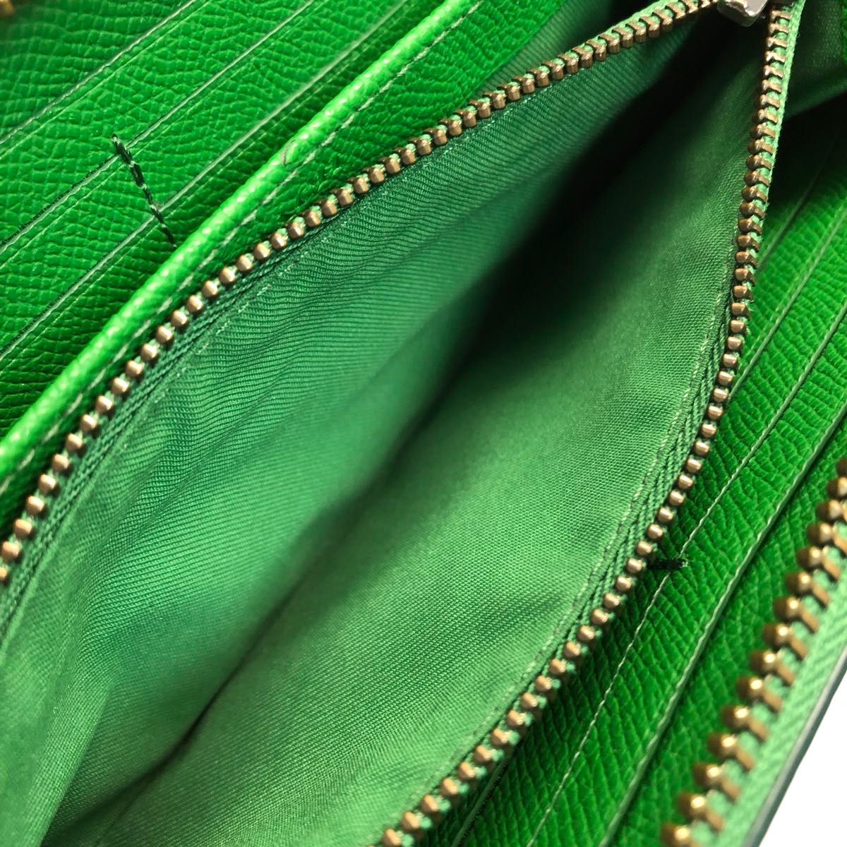 美品】 COACH コーチ 長財布 グリーン ラウンドファスナー｜Yahoo