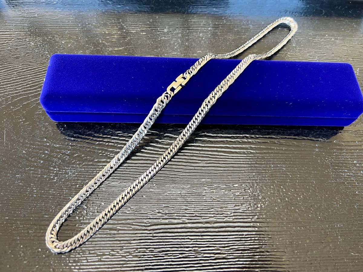 純チタン 6面 トリプル 喜平 ネックレス 50cm とてもおしゃれです