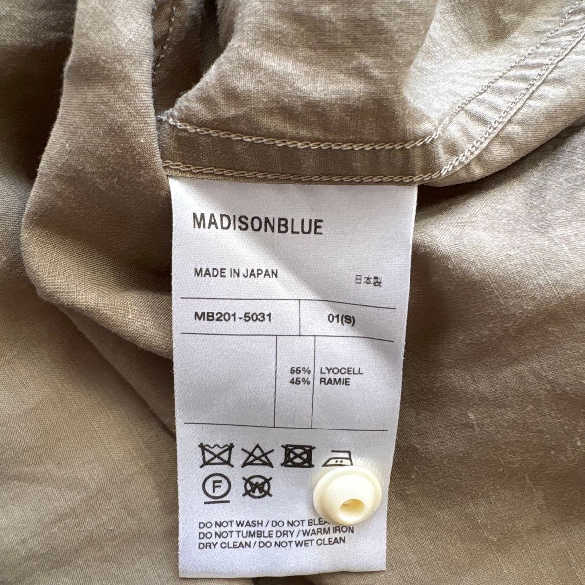 美品 MADISONBLUE マディソンブルー ハンプトンラミーシャツ マダム