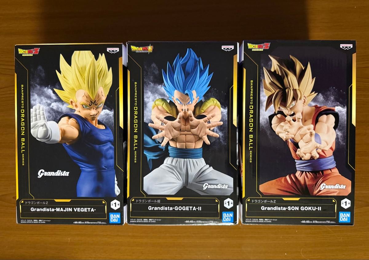 Grandista ドラゴンボールZ 魔人ベジータ ゴジータII 孫悟空II 3体