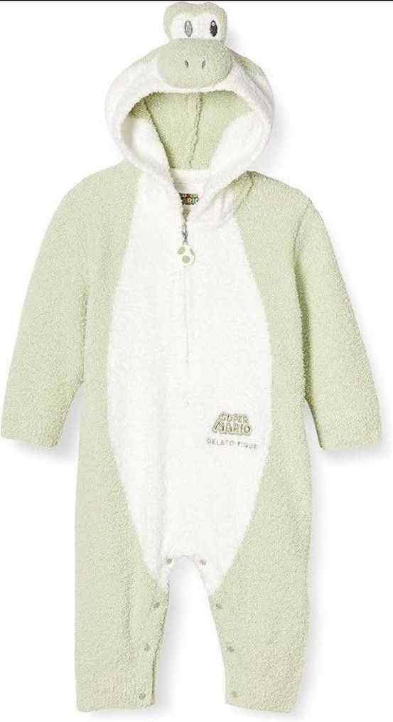 ジェラート ピケ] スーパーマリオ【Baby】なりきり ヨッシーロンパース
