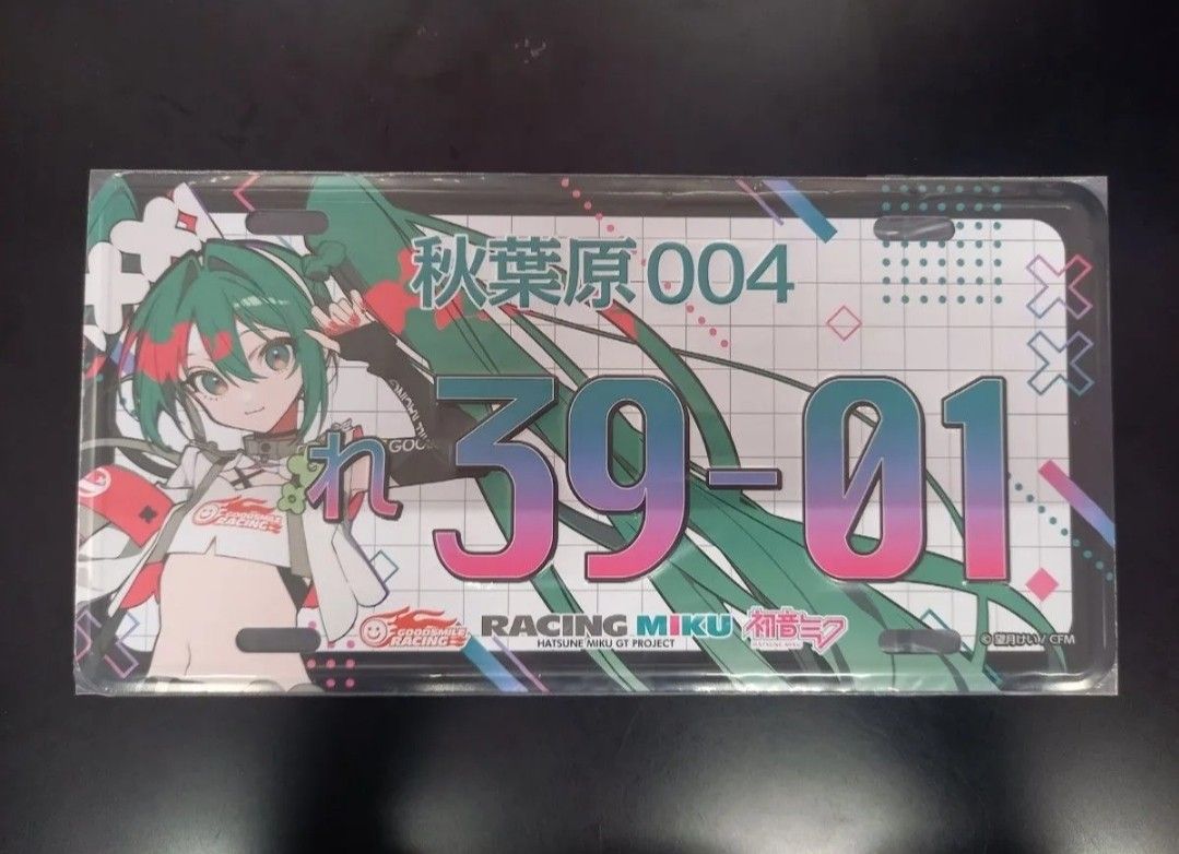 2025年 望月けい ナンバープレート風アルミプレート レーシングミク GT
