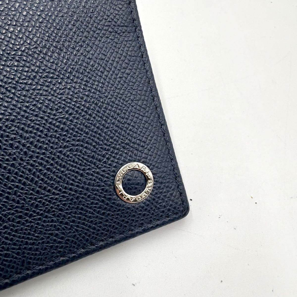 極美品 RFID搭載 BVLGARI ブルガリマン メンズ サークルロゴ 長財布
