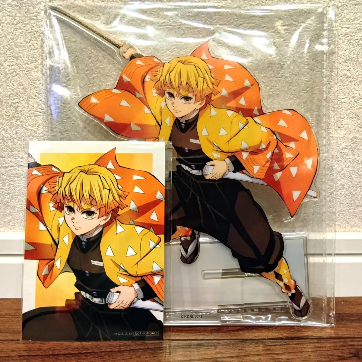 新品 鬼滅の刃 C賞 ビッグアクリルスタンド 我妻善逸 フィギュア