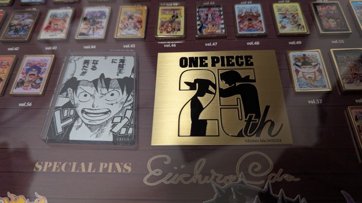 ONE PIECE 連載25周年記念額装ピンズセット ワンピース｜Yahoo!フリマ