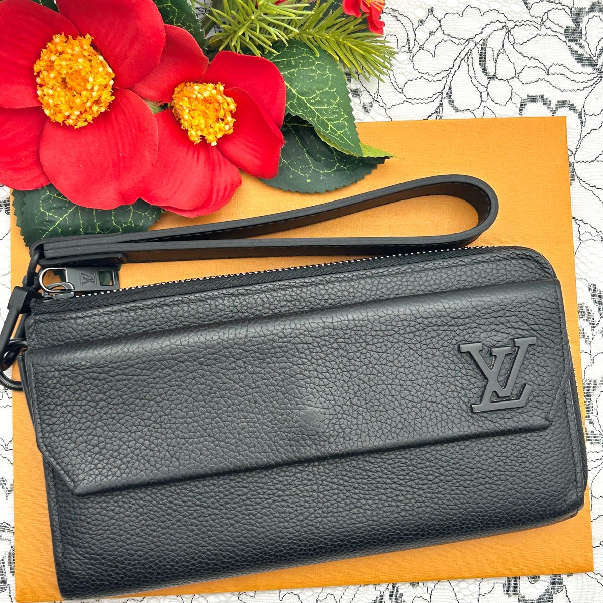 極美品 ルイヴィトン LVアエログラム ジッピードラゴンヌ 長財布