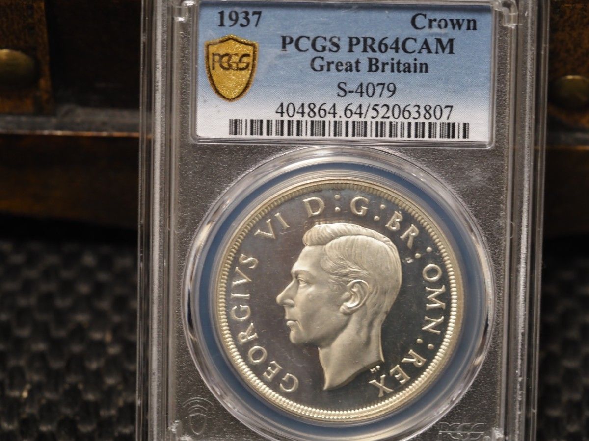 ジョージ6世 クラウン銀貨 プルーフ PCGS鑑定済み 英国｜Yahoo!フリマ
