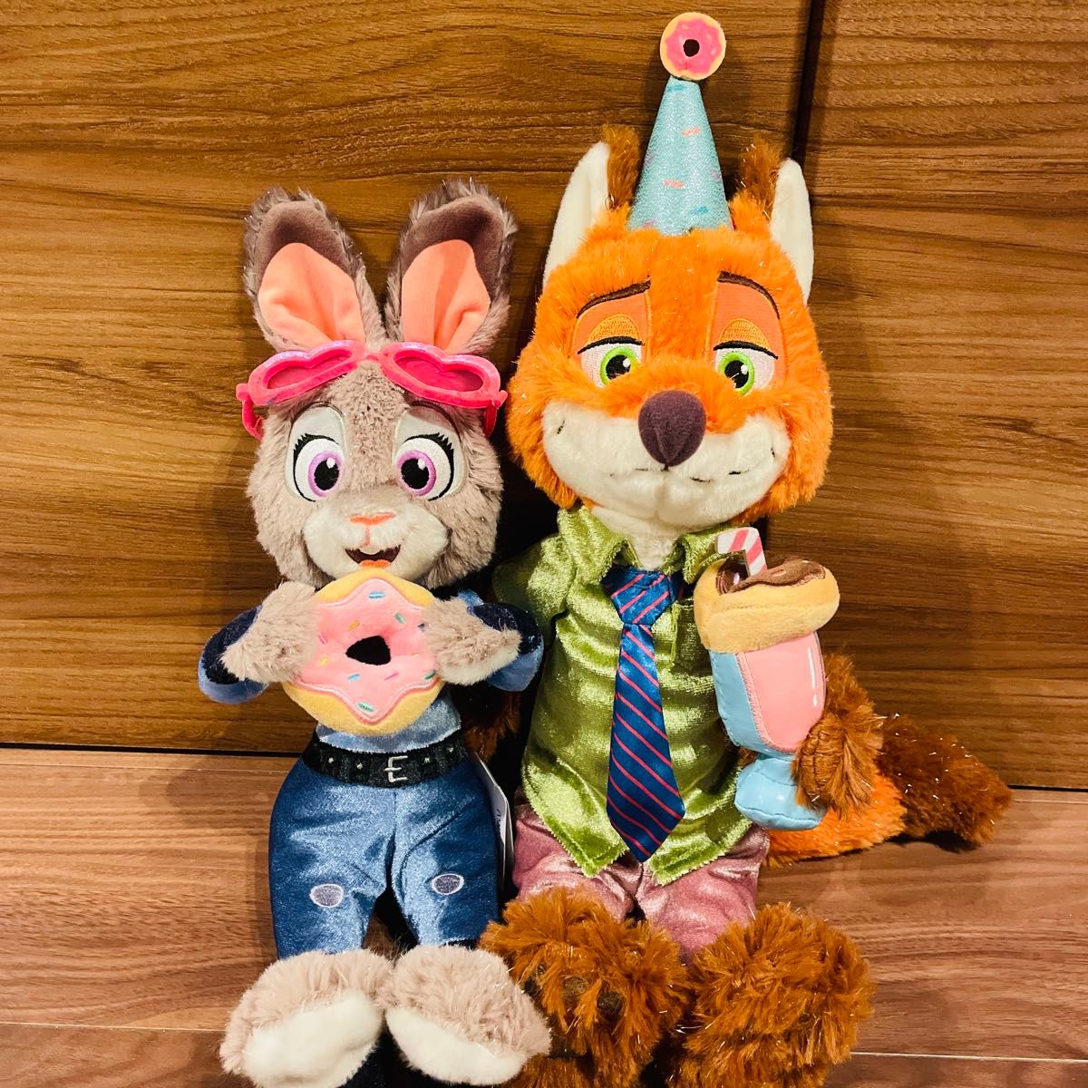 ディズニーストア ズートピア ニック ジュディ ぬいぐるみ 10周年 お顔