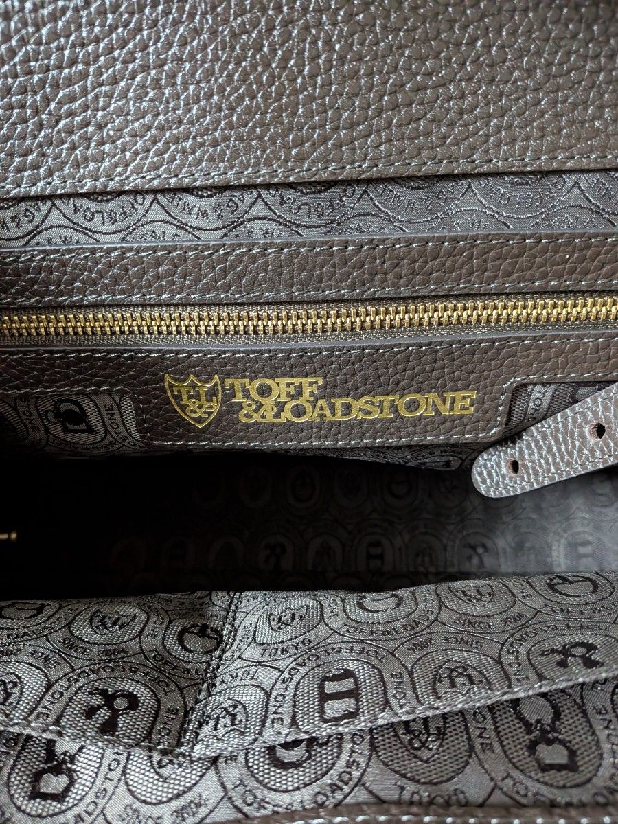 トフアンドロードストーン トートバッグ ルーフボタン ビジネス A4 茶