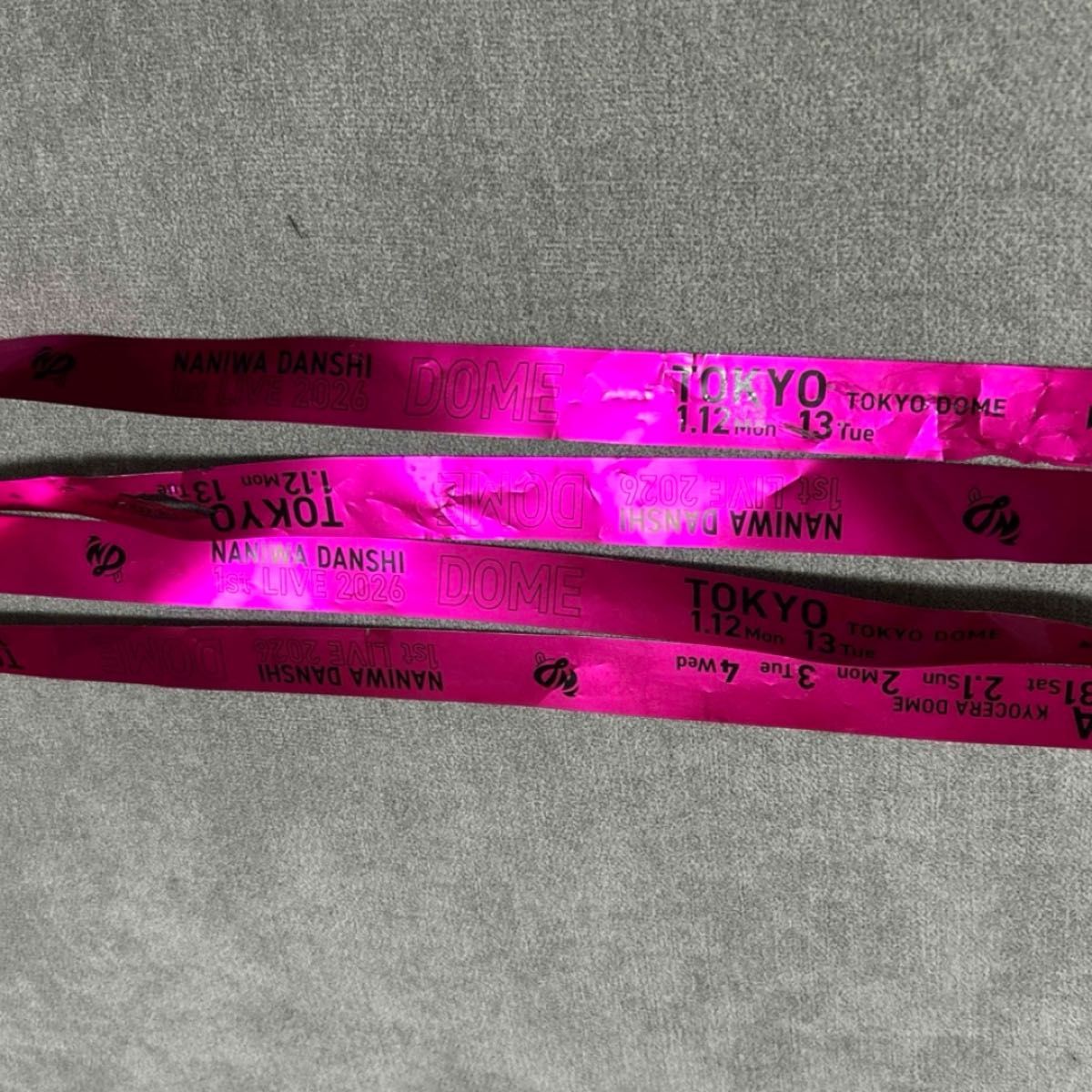なにわ男子 道枝駿佑 1st DOME LIVE VoyAGE ピンク 銀テープ 銀テ フル